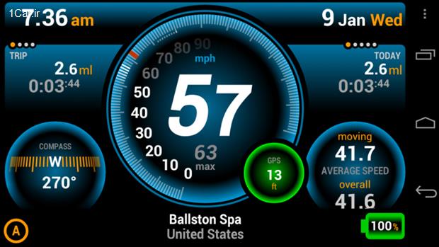 معرفی اپلیکیشن Ulysse Speedometer